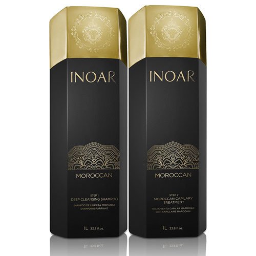 Brazilian straightening pack Inoar Moroccan Hair Treatment 2x1L