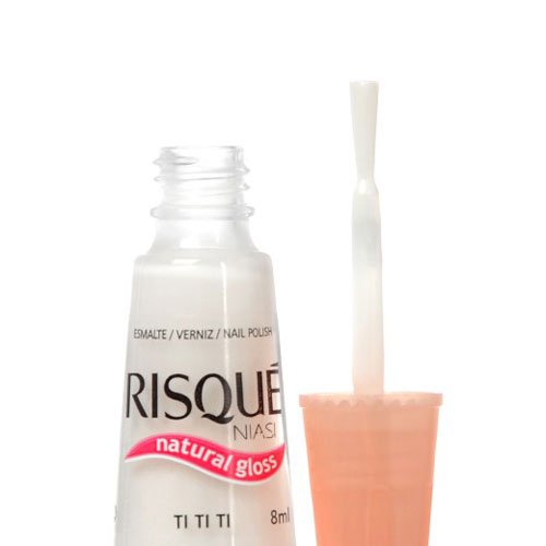 Nail polish Risqué Ti Ti Ti white gloss porcelain 8ml