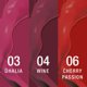 Nail polish Gel Effect Keratin 06 Cherry Passion red 10ml