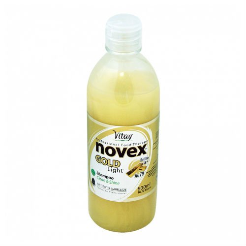 Champú Novex Gold Light limpieza y brillo up+ sin sal 500ml Champú Novex Gold Light limpieza y brillo up+ sin sal 500ml