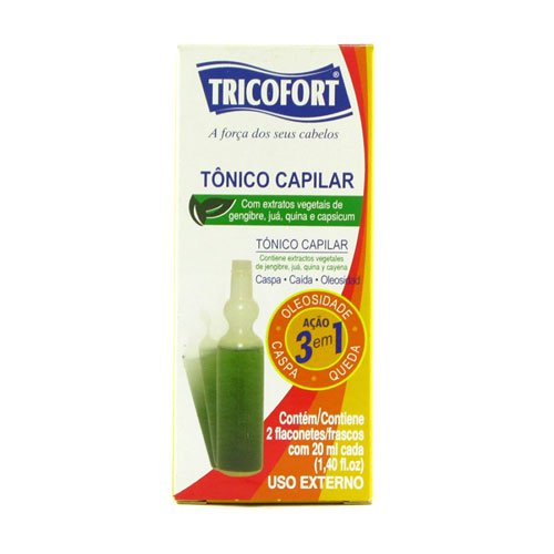 Tónico Tricofort acción 3 en 1 caspa, caída y oleosidad 6x20ml
