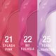 Nail polish Gel Effect Keratin 22 My Fuchsia pink 10ml