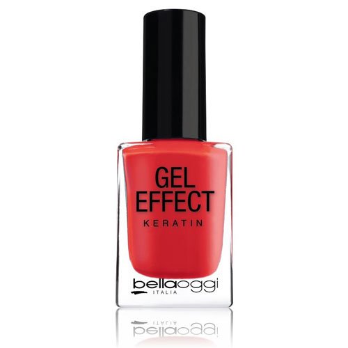 Nail polish Gel Effect Keratin 37 Glossy Pink red 10ml