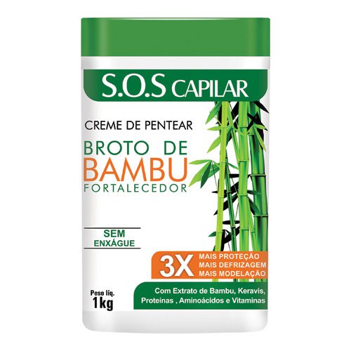 Crema de peinar Hidran Broto de Bambú Fortalecedor sin aclarado 1kg