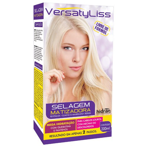 Brazilian straightening kit Hidran Versatyliss Matizer for Blondes Keratin and Panthenol 200ml