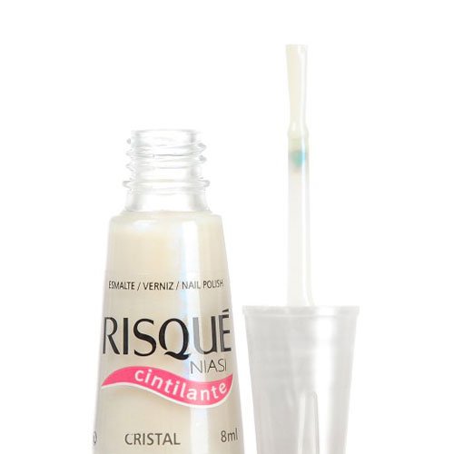 Esmalte de uñas Risqué Cristal blanco nacarado 8ml