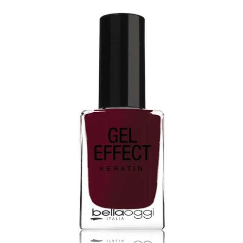 Nail polish Gel Effect Keratin 72 Black Red 10ml