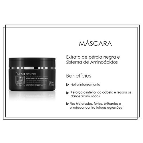 Mascarilla Amend Luxe Creations pérola negra 250g