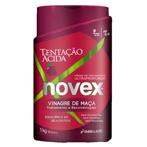 Mascarilla Novex Tentación Ácida vinagre de manzana1Kg - BrasilyBelleza