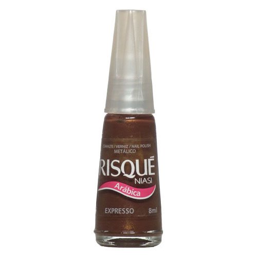 Esmalte de uñas Risqué Expresso marrón metalizado 8ml