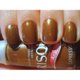 Nail polish Risqué Expresso brown metallic 8ml