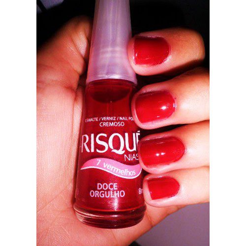 Esmalte de uñas Risqué Doce Orgulho granate cremoso 8ml