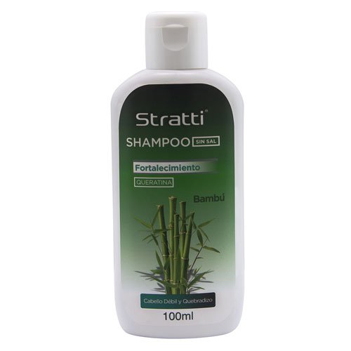 Champú minitalla Stratti Bambú resistencia con keratina sin sal 100ml Champú minitalla Stratti Bambú resistencia con keratina sin sal 100ml