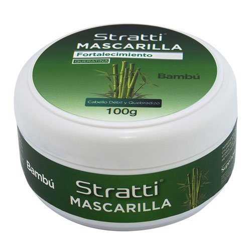 Mascarilla minitalla Stratti Bambú resistencia con keratina 100g no usar Mascarilla minitalla Stratti Bambú resistencia con keratina 100g no usar