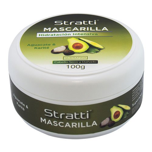 Mascarilla minitalla Stratti Aguacate reparación con keratina 100g Mascarilla minitalla Stratti Aguacate reparación con keratina 100g