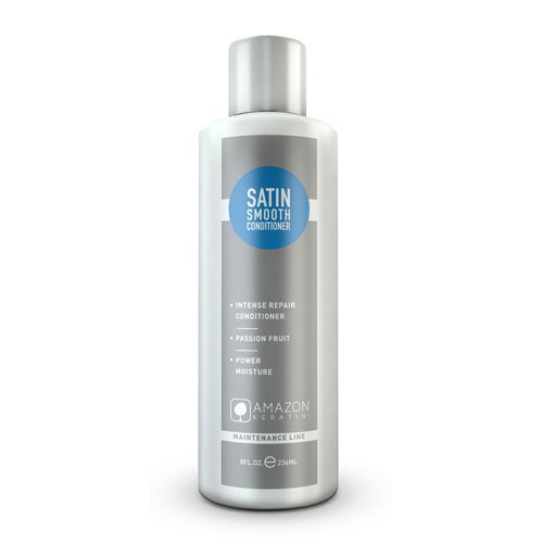 Acondicionador Amazon Keratin Satin liso sin sal ni sulfatos 236ml