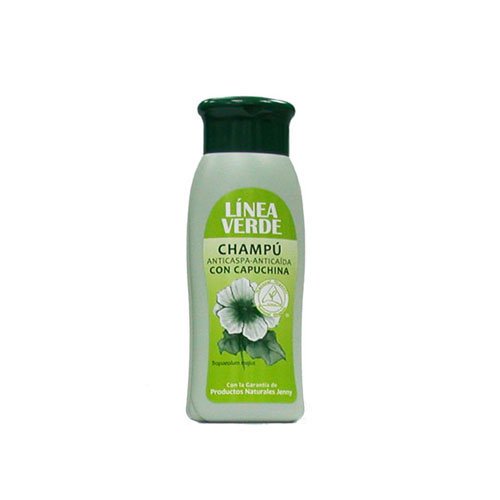 Champú Línea Verde Anticaspa Anticaída capuchina sin sal 400ml