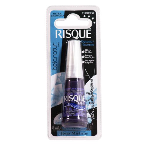 Nail polish Risqué Diamante Roxo purple ultra creamy 8ml