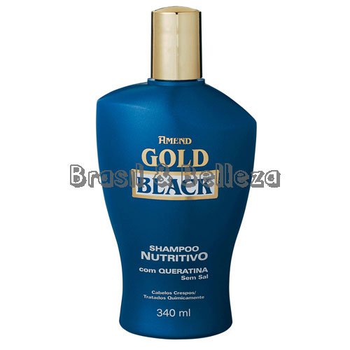 Champú Gold Black Nutritivo con keratina sin sal 250ml