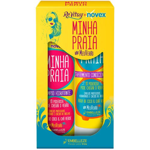 Kit shampoo + conditioner Novex My Beach 600ml