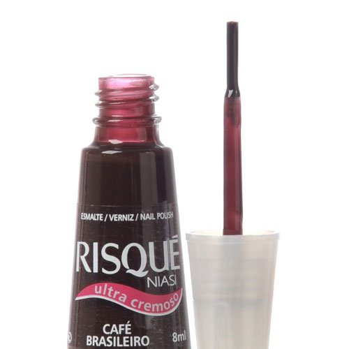 Esmalte de uñas Risqué Café Brasileiro marrón ultracremoso 8ml