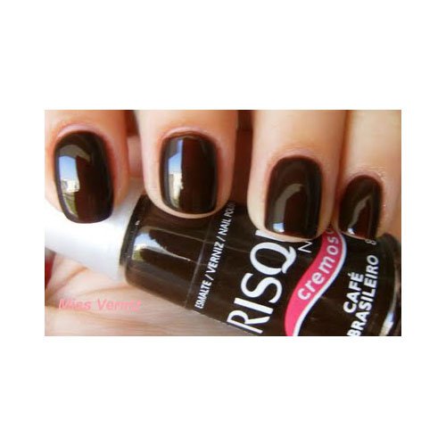 Esmalte de uñas Risqué Café Brasileiro marrón ultracremoso 8ml