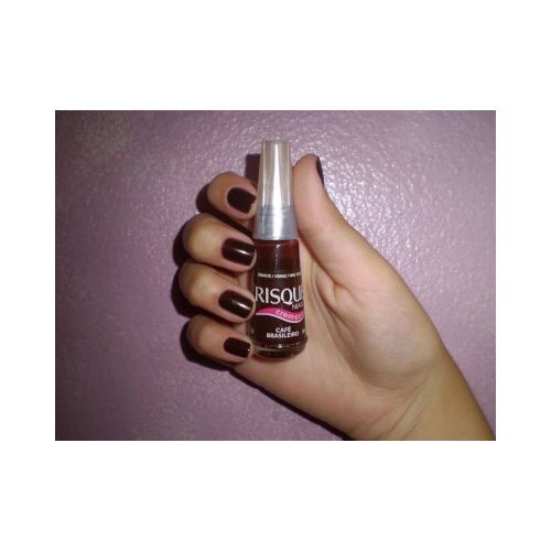 Esmalte de uñas Risqué Café Brasileiro marrón ultracremoso 8ml