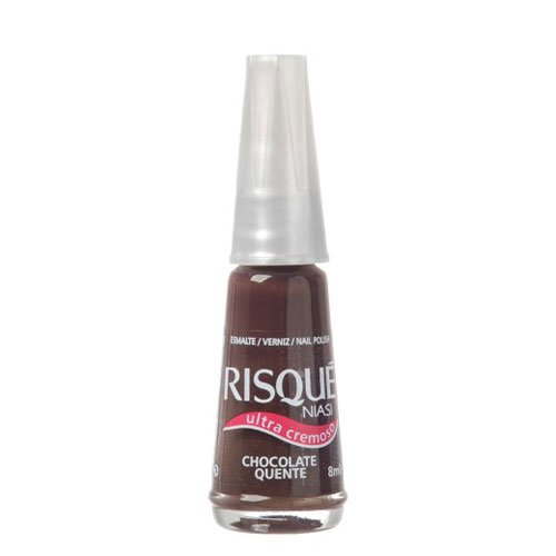 Esmalte de uñas Risqué Chocolate Quente marrón ultracremoso 8ml
