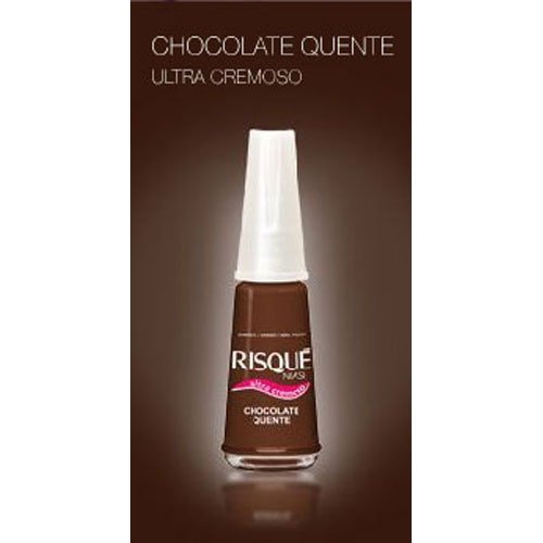 Esmalte de uñas Risqué Chocolate Quente marrón ultracremoso 8ml