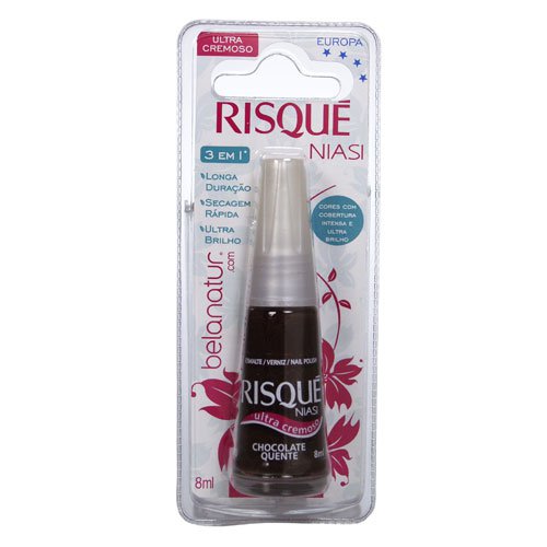 Esmalte de uñas Risqué Chocolate Quente marrón ultracremoso 8ml
