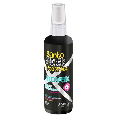 Espray desenredante Novex Santo Black Poderoso 250ml