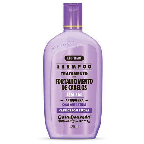 Shampoo Gota Dourada Straightened Hair with keratin salt-free 430ml Shampoo Gota Dourada Straightened Hair with keratin salt-free 430ml