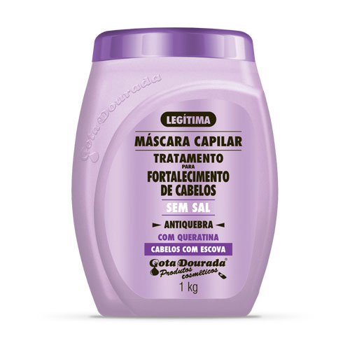 Mask Gota Dourada Straightened Hair with keratin 1Kg Mask Gota Dourada Straightened Hair with keratin 1Kg