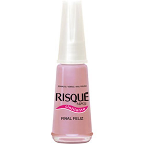 Esmalte de uñas Risqué Final Feliz rosa nacarado 8ml