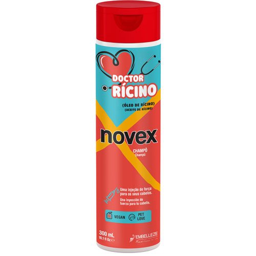 Champú Novex Doctor Ricino vegano sin sal 300ml