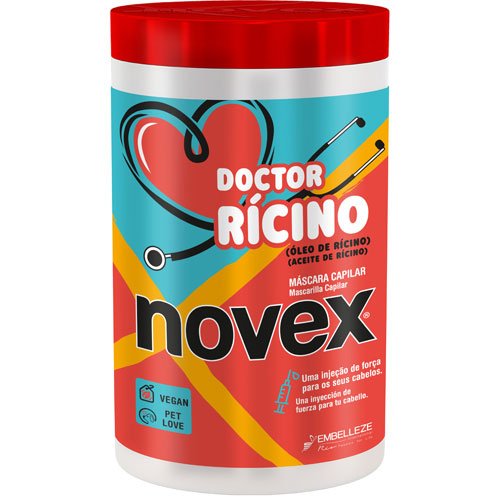 Mascarilla Novex Doctor Ricino vegano 400g