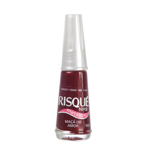 Nail polish Risqué Maçã do Amor red metallic 8ml