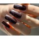 Esmalte de uñas Risqué Black Out grafito metalizado 8ml