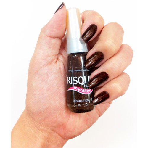 Nail polish Risqué Revolution brown metallic 8ml