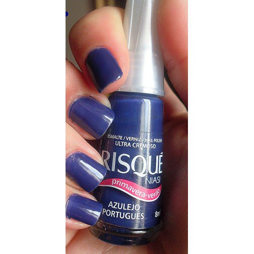 Nail polish Risqué Azulejo Portugues blue ultra creamy 8ml