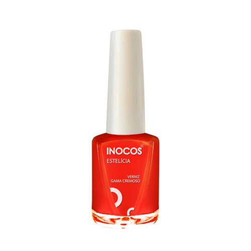 Esmalte de uñas Inocos Estrelicia rojo ultracremoso 9ml