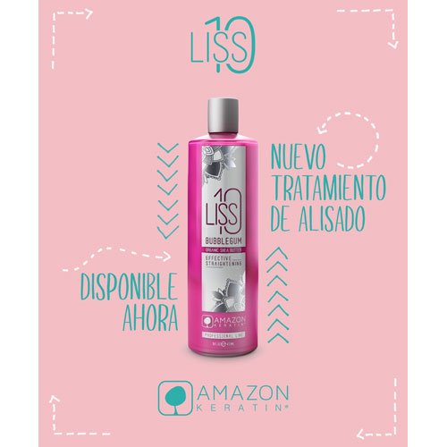 Alisado Brasileño Amazon Keratin Liss 10 BubbleGum 118ml