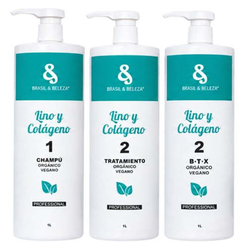 Kit Straightening and Lifting B&B Flax and Collagen 3x1L