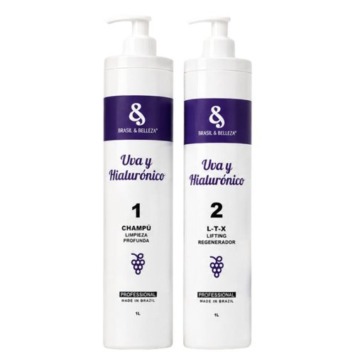 Kit Lifting Capilar B&B Uva y Hialurónico LTX Regenerador 2x1L