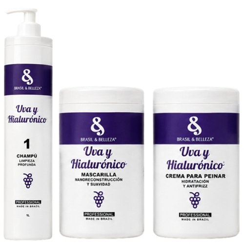Kit Treatment B&B Grape and Hyaluronic Nano Reconstruction 3 products