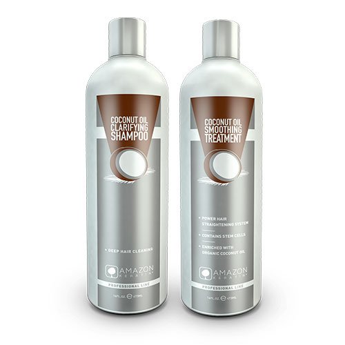 Brazilian straightening kit Amazon Keratin Coconut Straightening 2x118ml