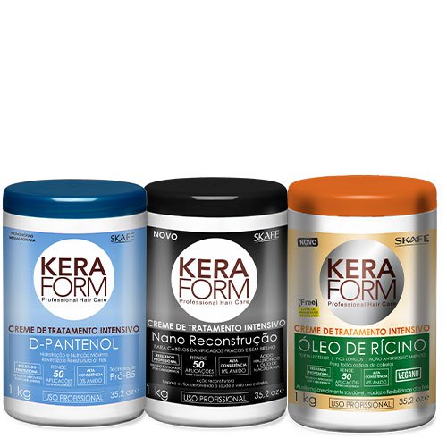 Treatment kit Skafe Keraform hair programme 3x1Kg