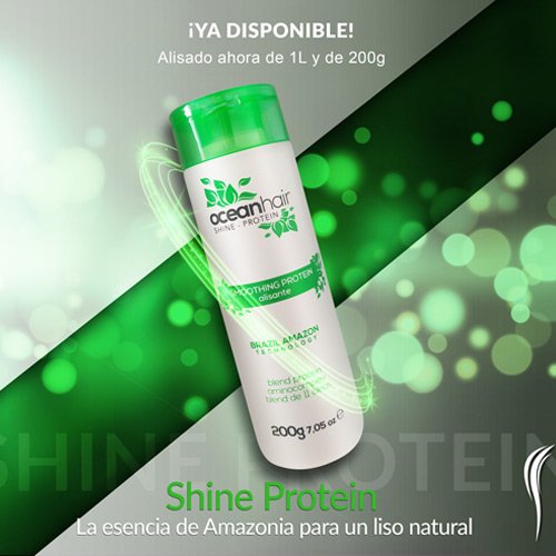 Alisado Brasileño Ocean Hair Smoothing Shine Protein orgánico 200ml