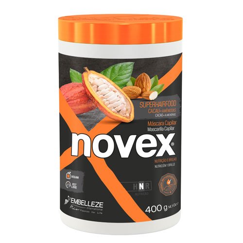 Mascarilla Novex SuperHairFood Cacao y Almendras vegano 400g