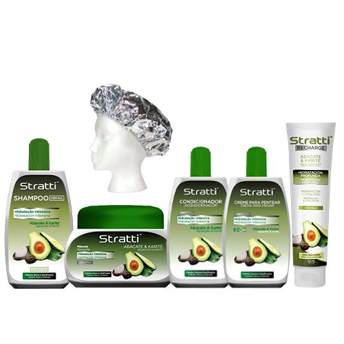 Maintenance pack Stratti Avocado & Keratin with Shea Butter 6 products